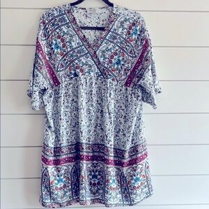 Hayden Floral Relaxed Tunic Dress